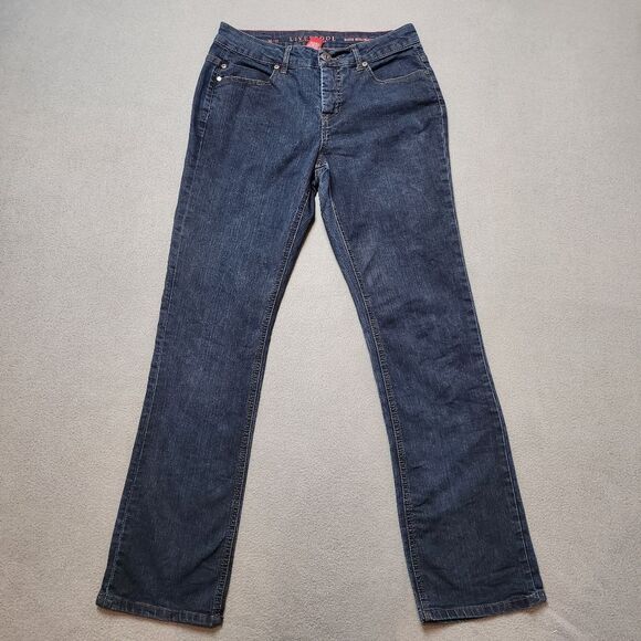 Liverpool Jeans Company Women's Sadie Straight Leg Jeans - Dark Blue Sz 10/30 - Picture 3 of 15